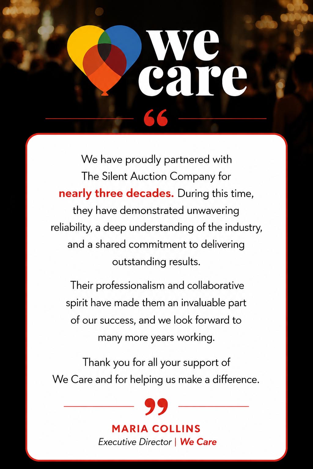 we care